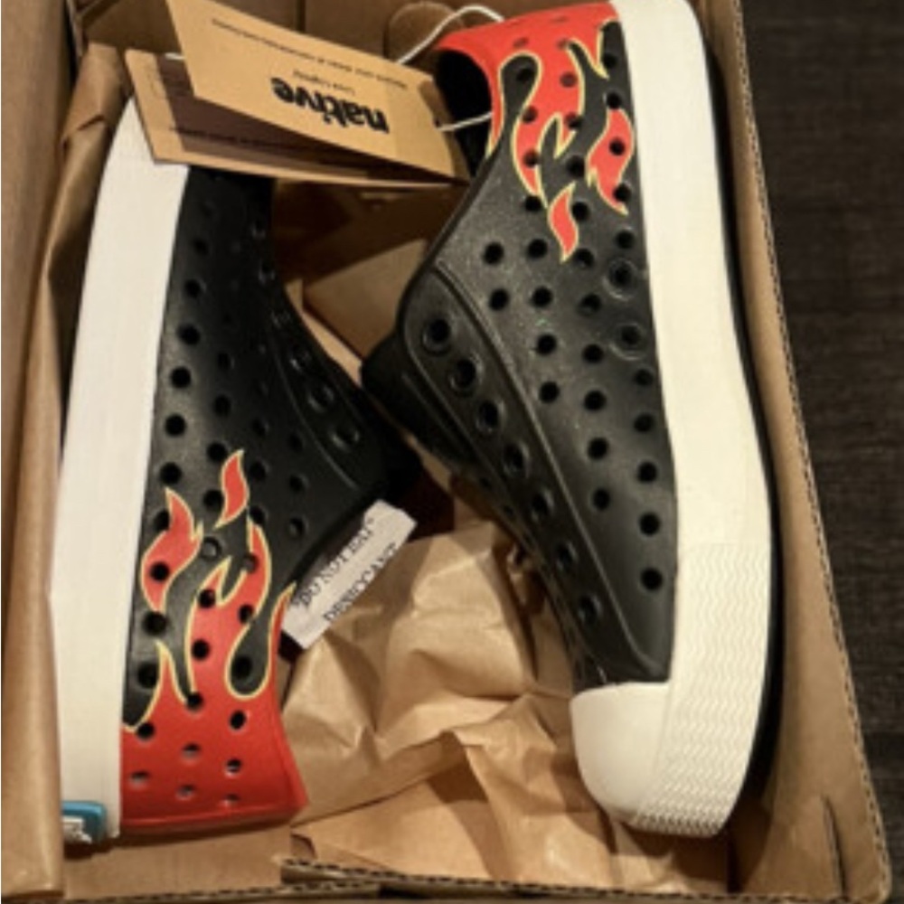 RARE Native Kids Sneakers - Black and White